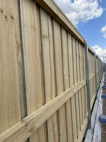 Timber fencing gables