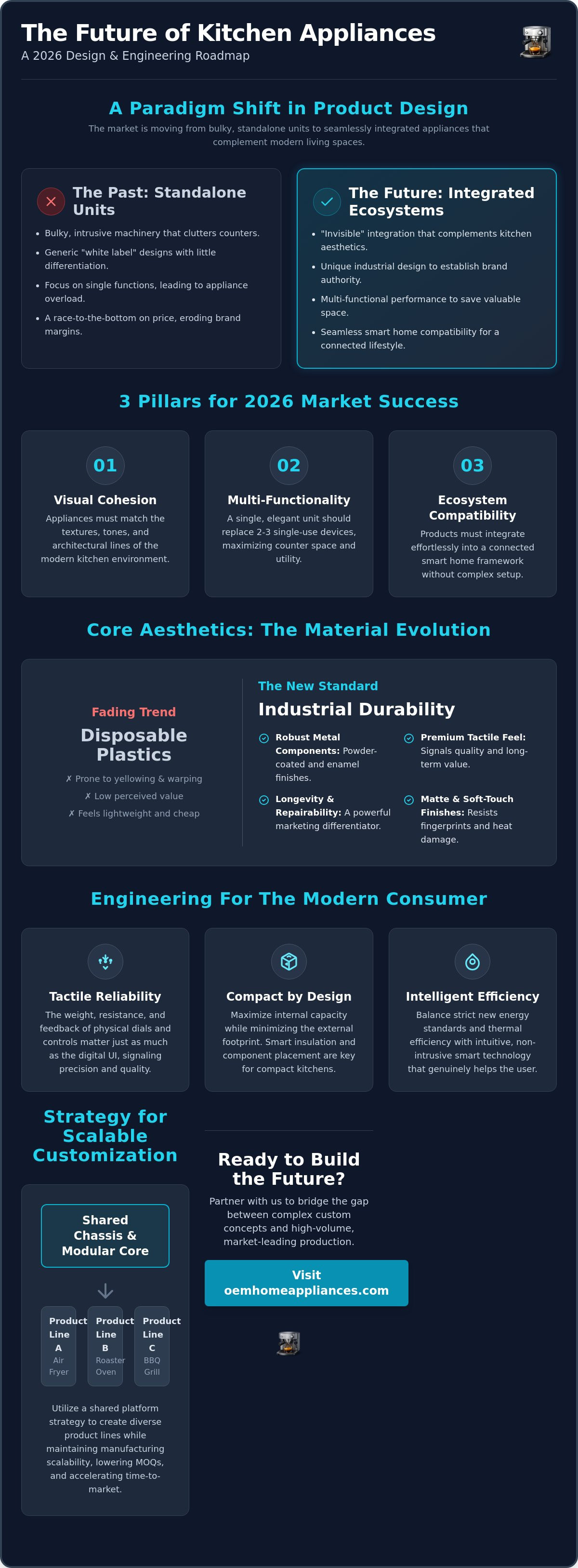 Product design for kitchen appliances