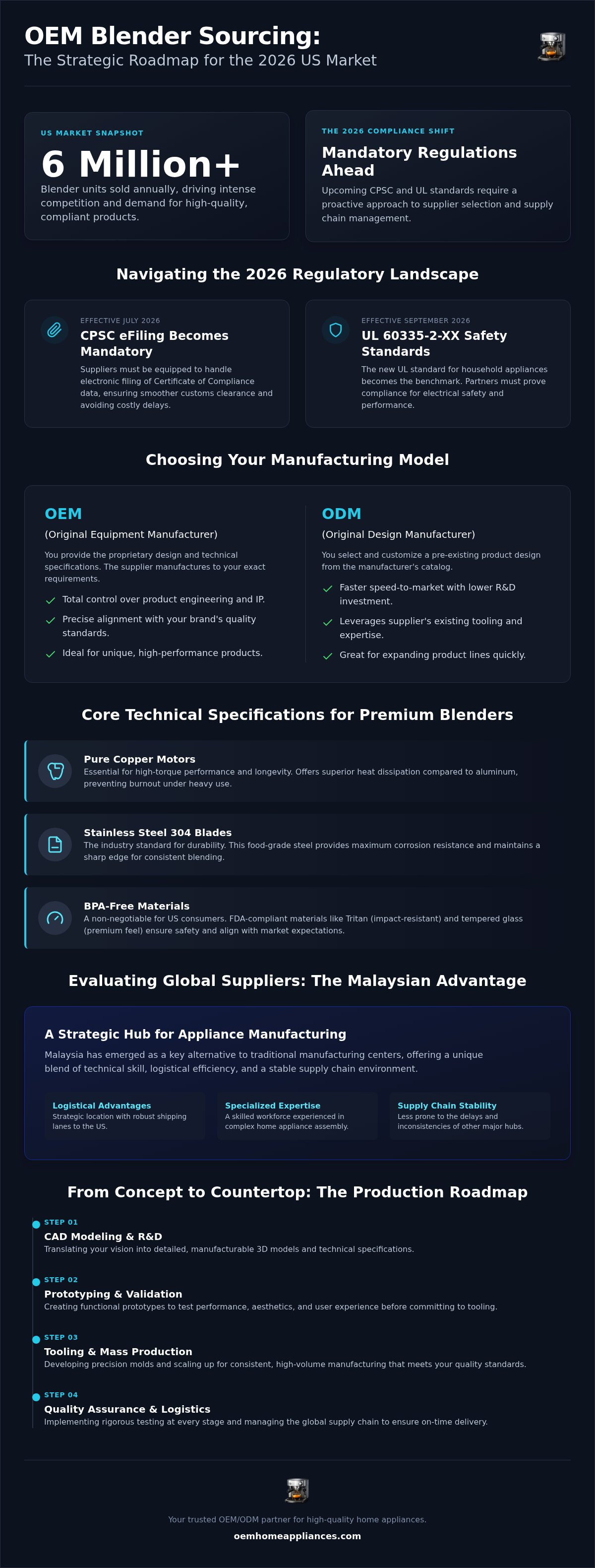 OEM blender supplier USA