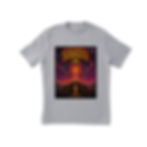 Grey t-shirt featuring Glastonbury Tor, Stonehenge and circus tents