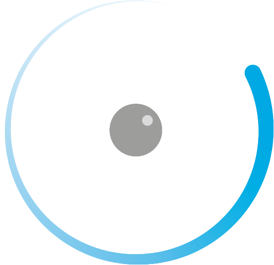 Space Aye logo icon that looks like a satellite rotating around a lens