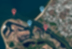 Various locations on maps