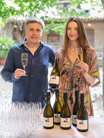Andrea and Natalia Berti, owners of Folesano Winery and Agriturismo