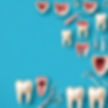 Dental clinic website home page background image with blue color background show teeth and