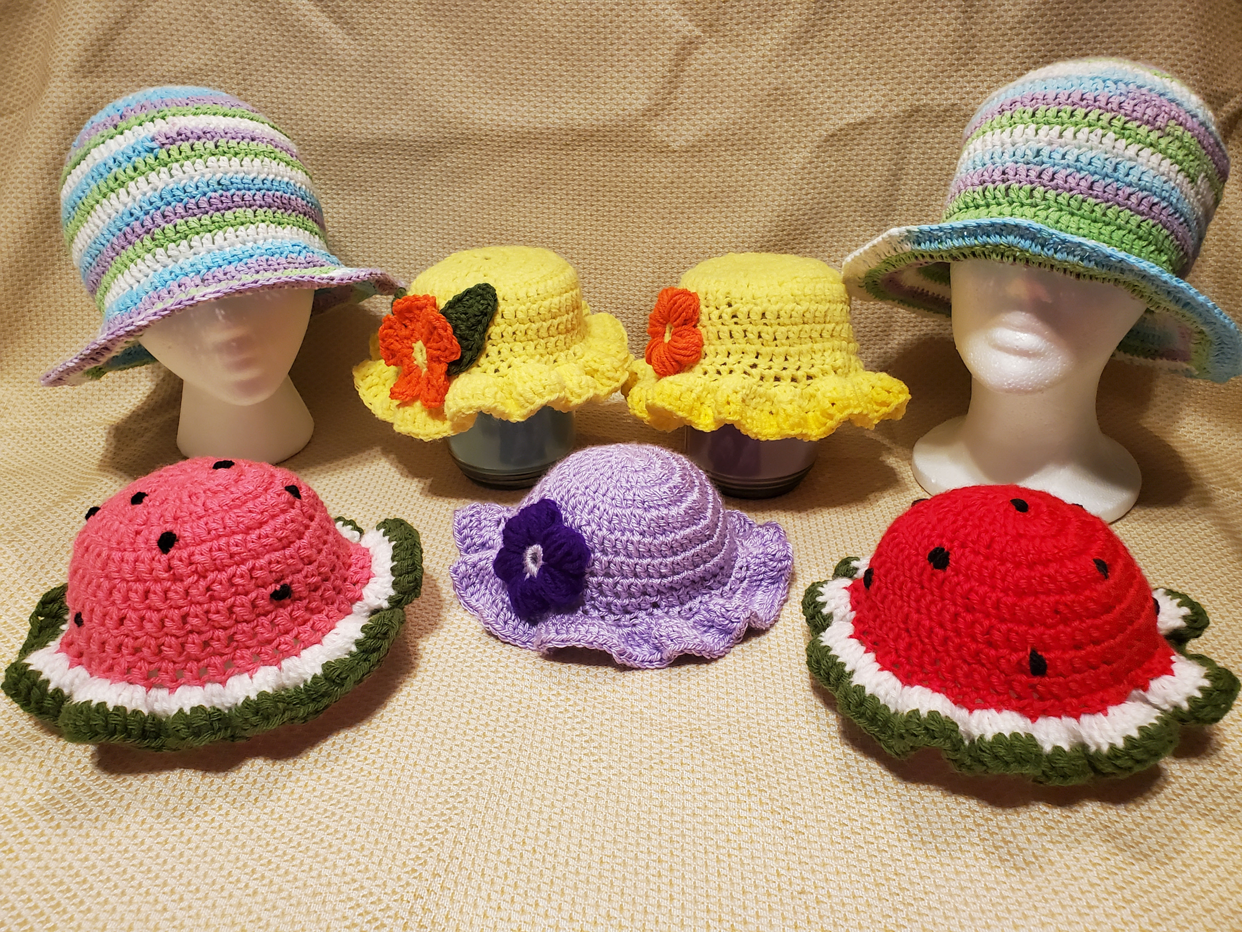 Bucket Crochet Cutie Hats