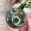 Thumbnail: Green Tourmaline with Sun Stone sphere 