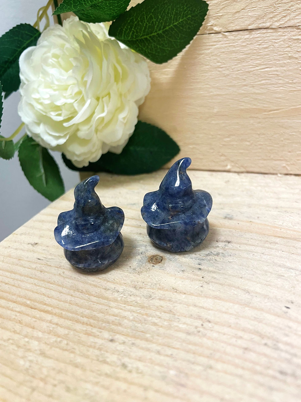 Thumbnail: Sodalite Pumpkin With Witches Hat