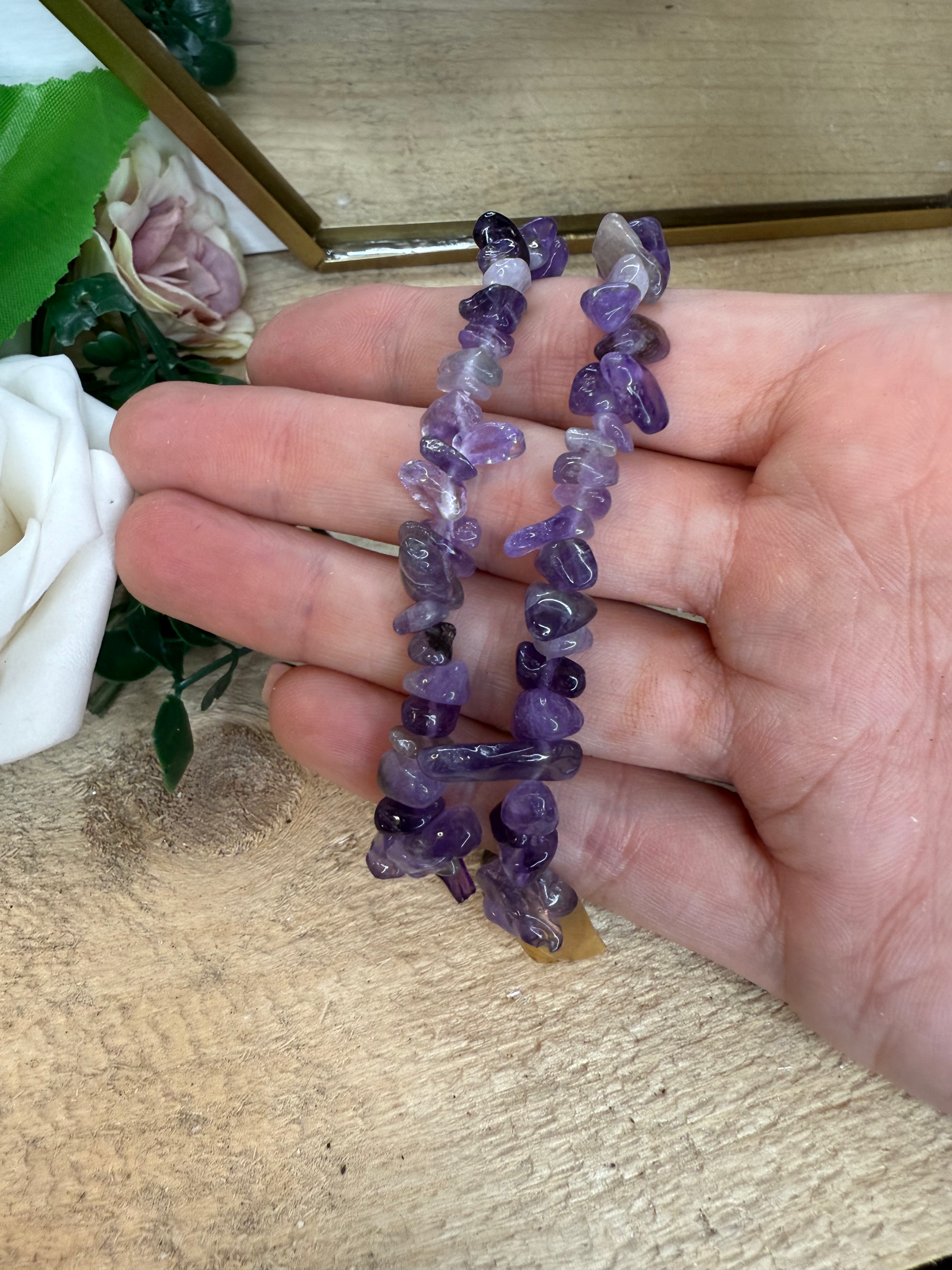  Amethyst Chip Bracelet 