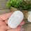 Thumbnail: White Agate Palmstone 