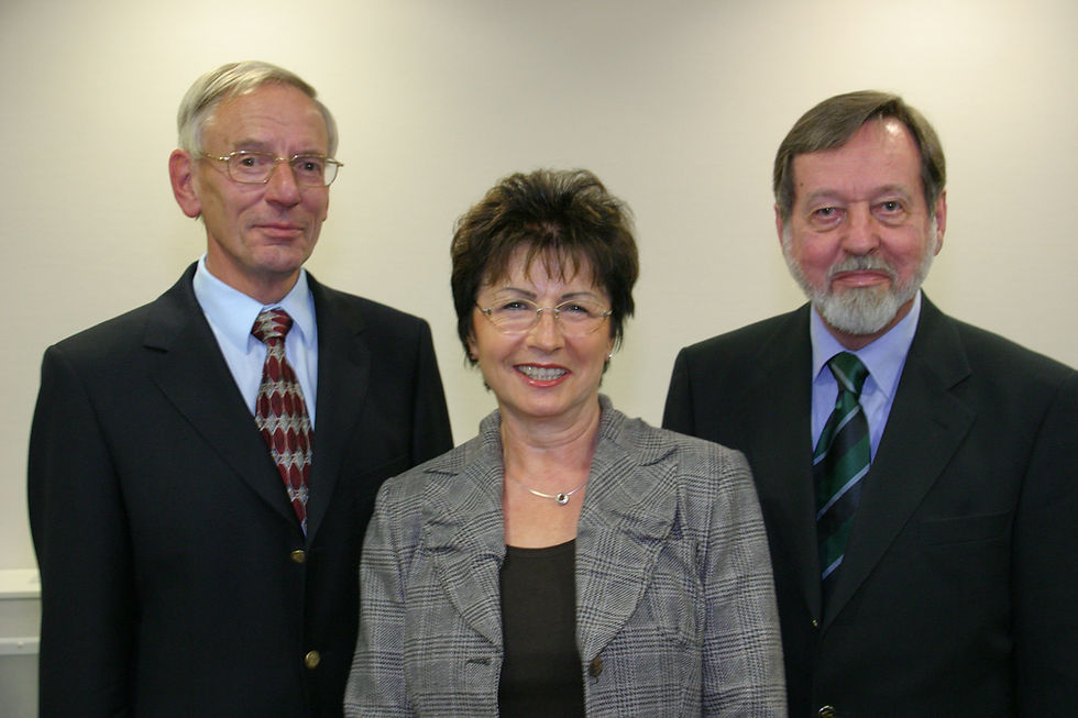 2006 Der Gründungsvorstand Dr. Michael Polewsky, Gudrun Stiekel, Dr. Lothar Haas