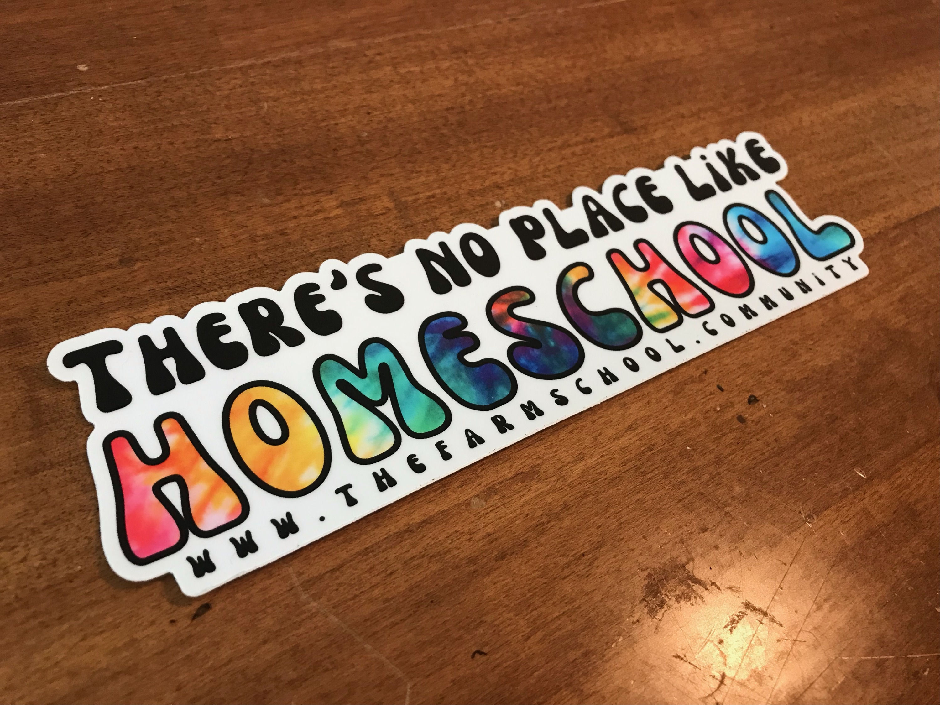 Sticker: "There's No Place Like Homeschool"