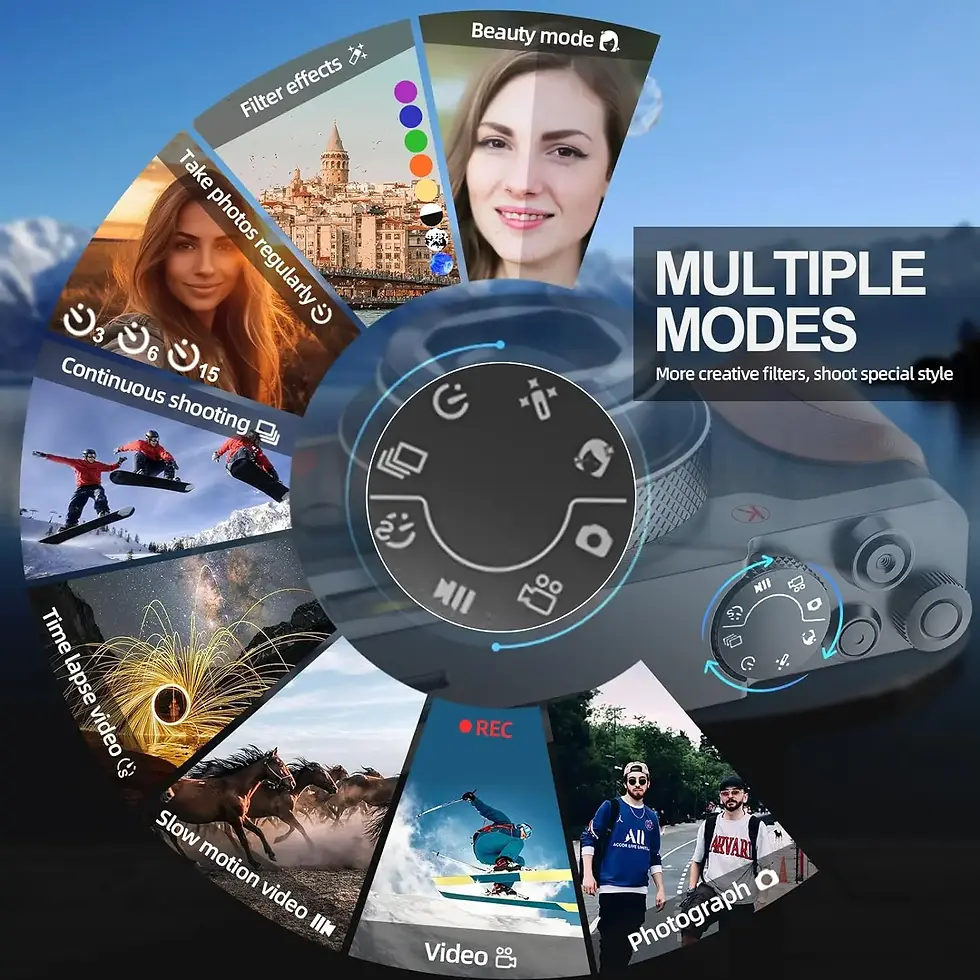 Thumbnail: NBD 56MP 4K Vlogging Camera 180° Flip Screen Digital Camera