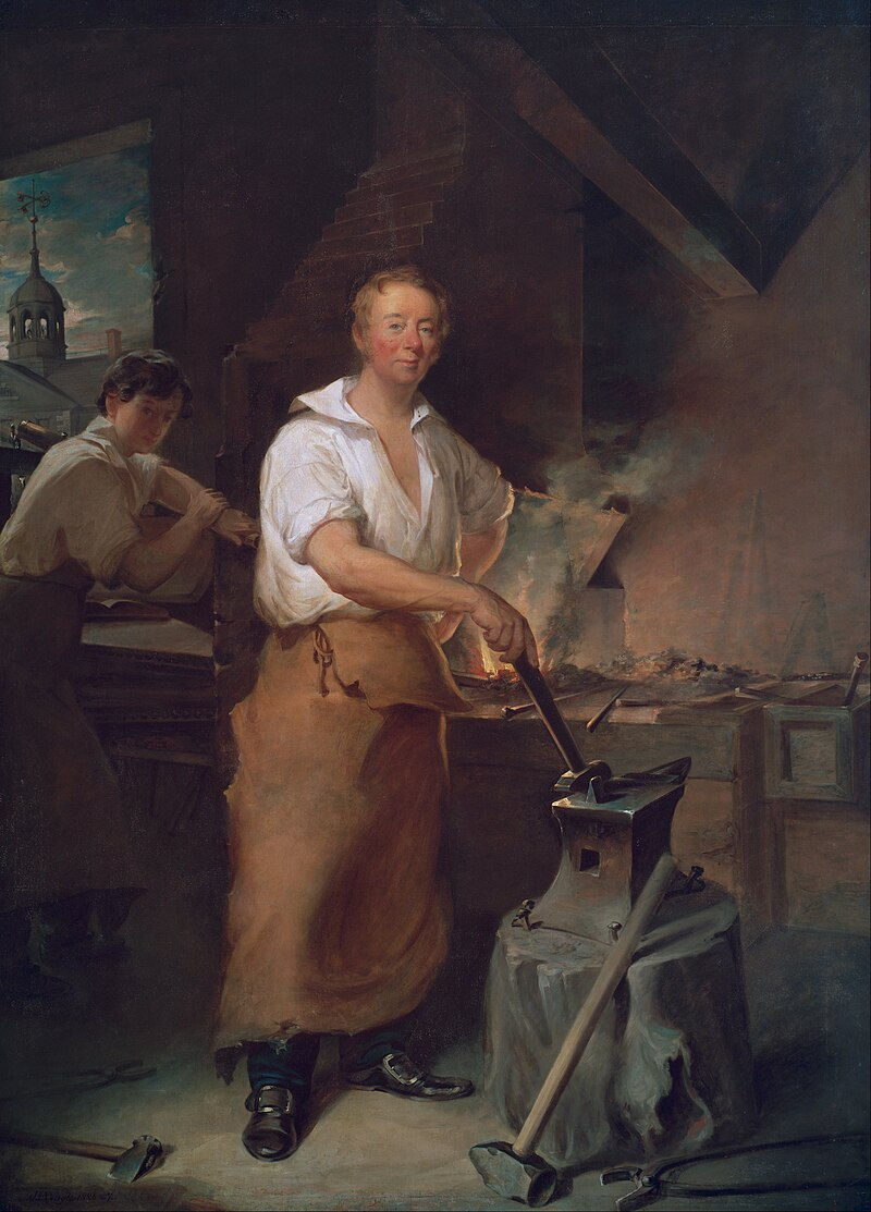 Patrick Lyon in the Forge, John Nagle, 1826