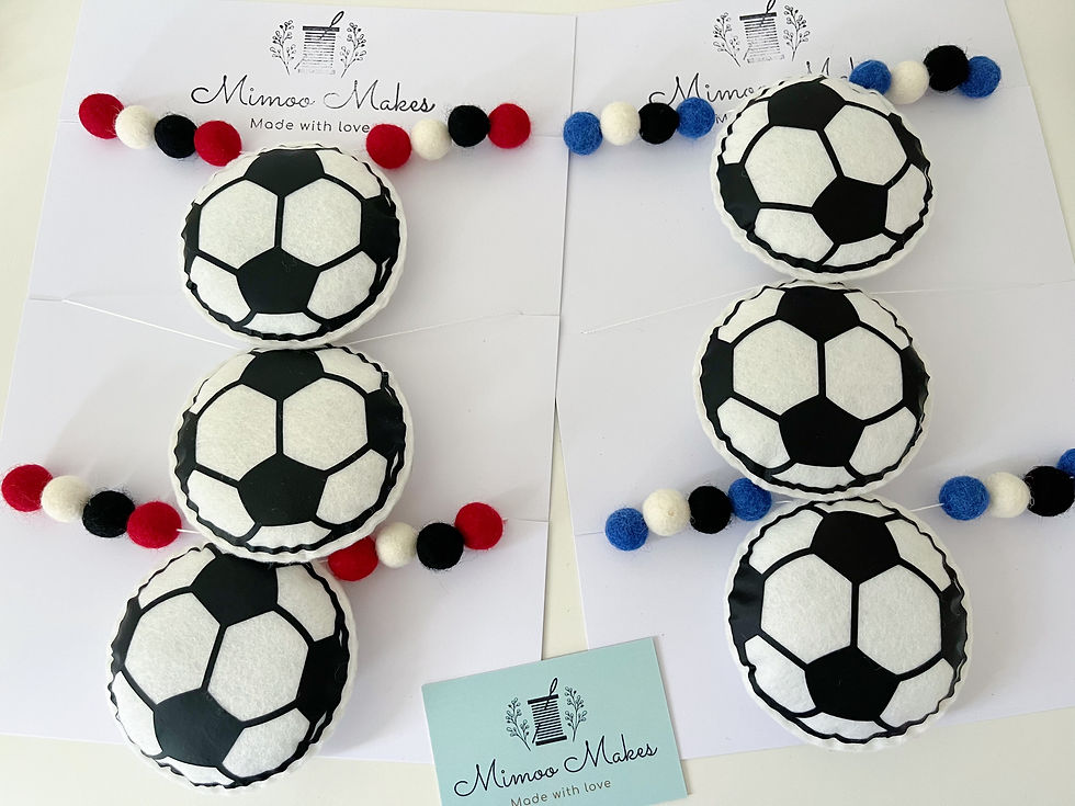 Thumbnail: Custom football garland