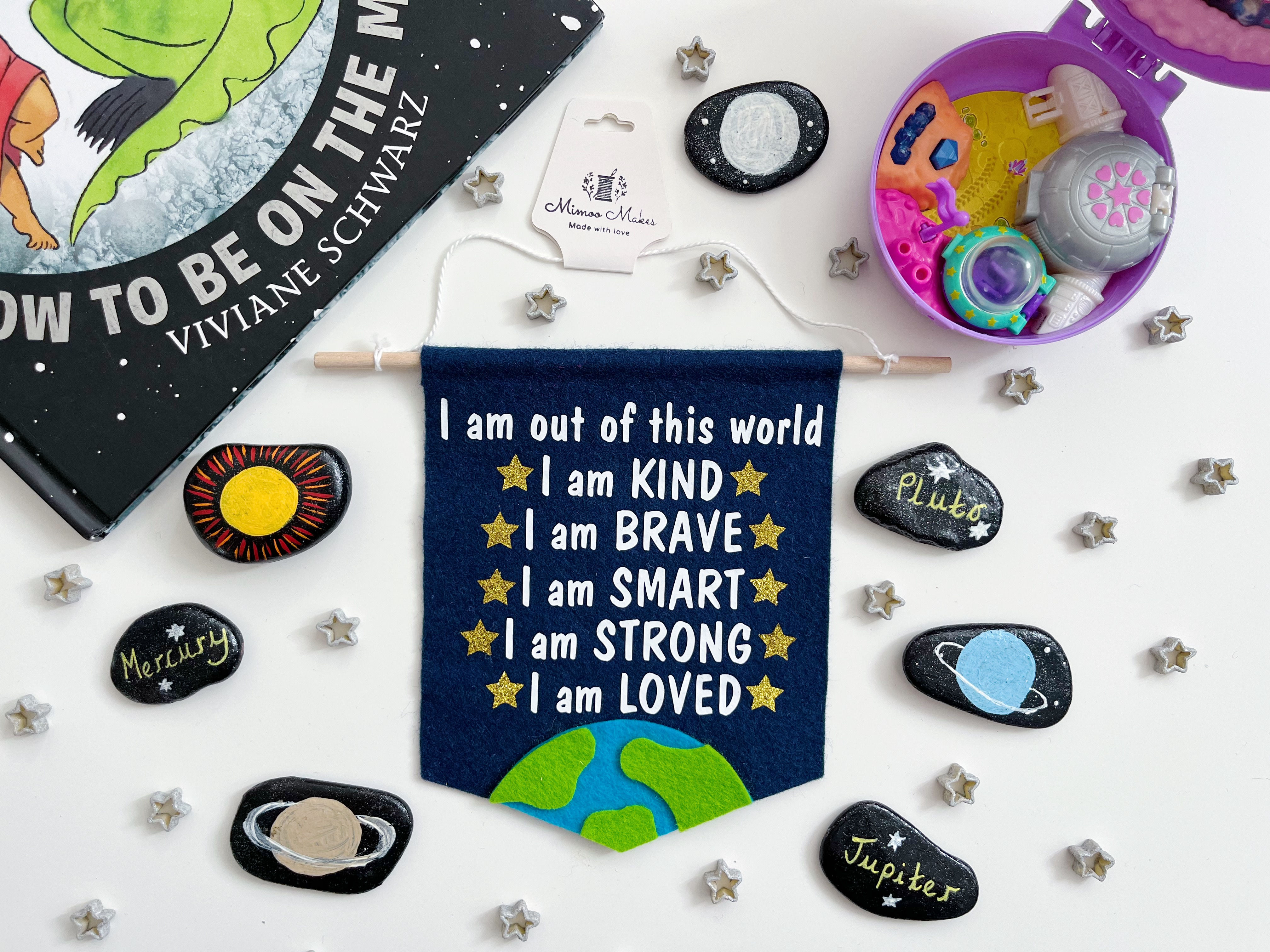 Space positive affirmation banner
