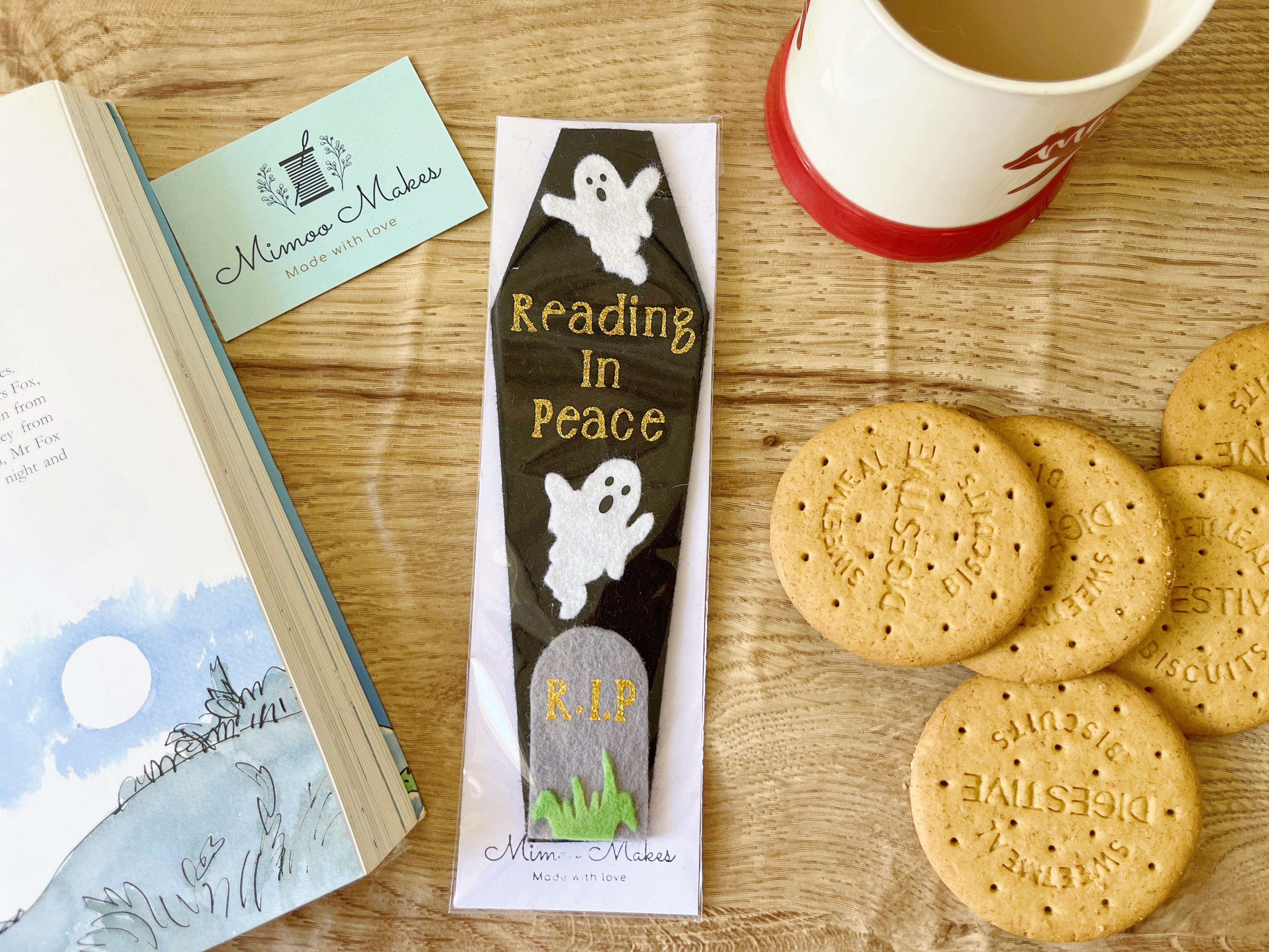 Ghost themed bookmark