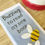 Thumbnail: Bee themed bookmark