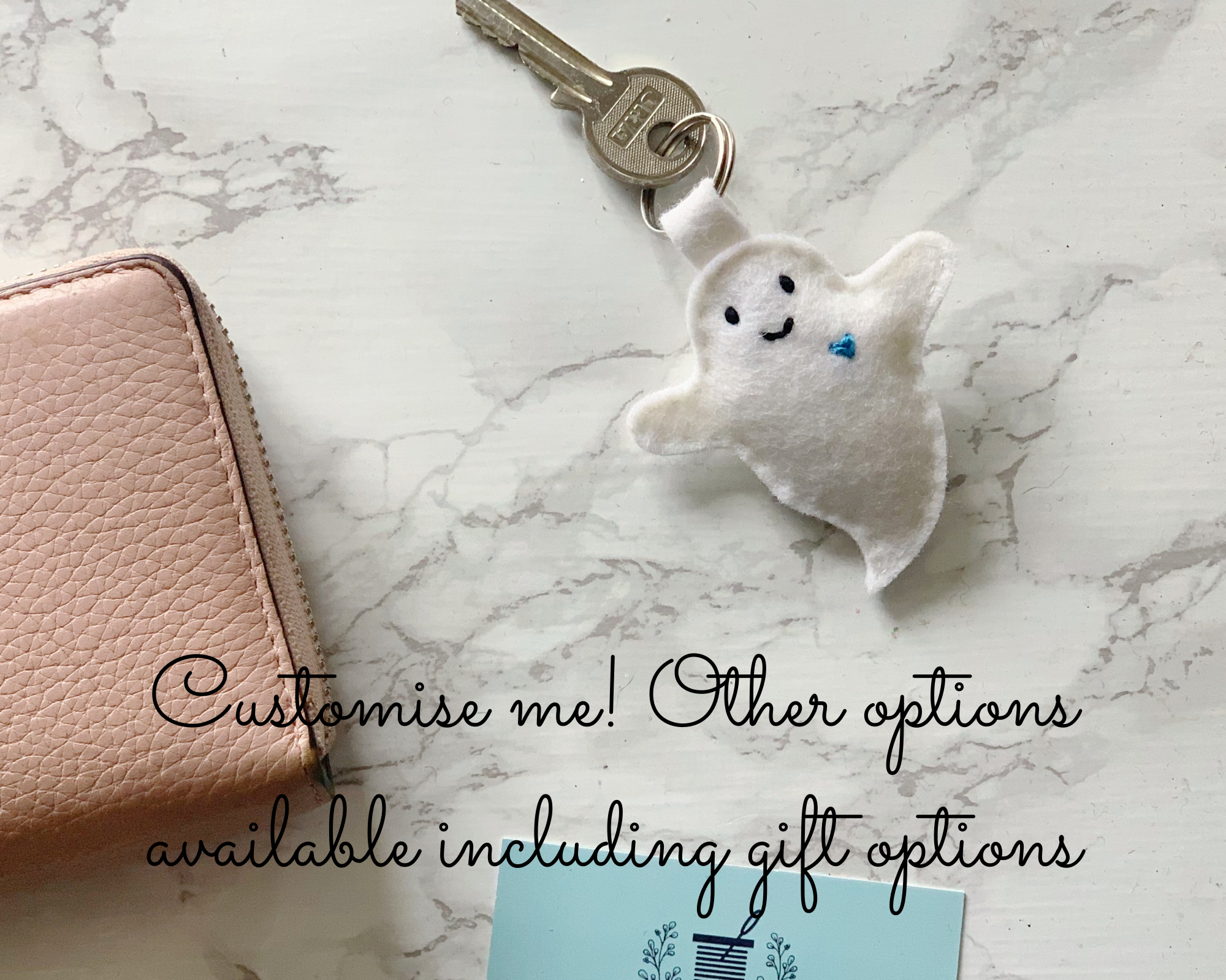 Ghost keyring, keyring gift