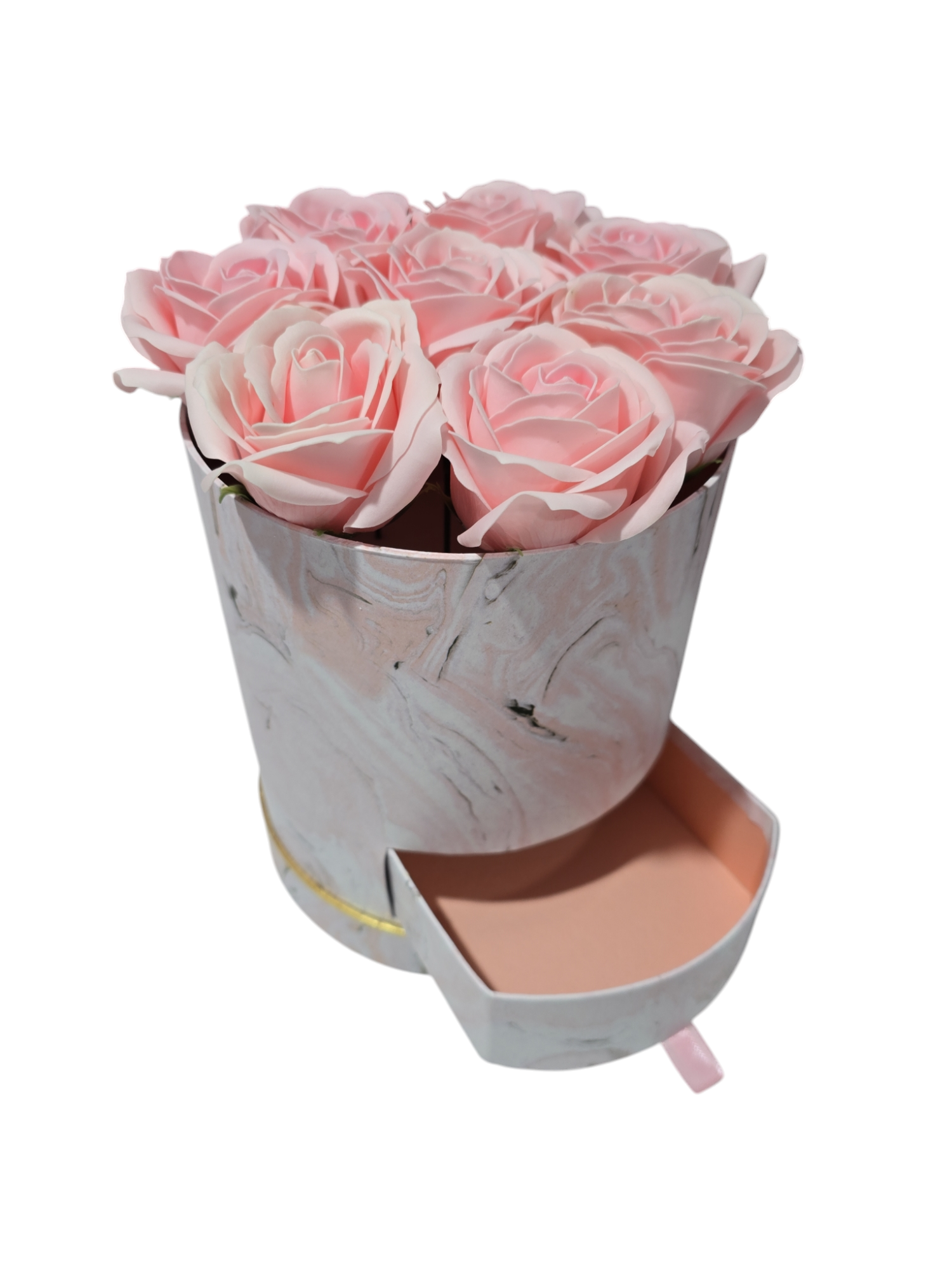 Pink Luxurious Soap Roses Gift Box 