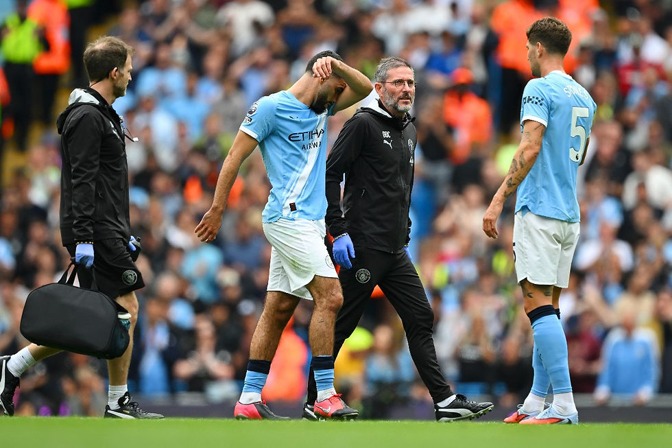 City went downhill when Ait-Nouri was forced off with injury against Spurs.