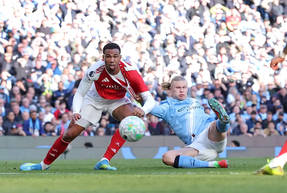 Haaland won his duel with Gabriel scoring the winner against Arsenal.