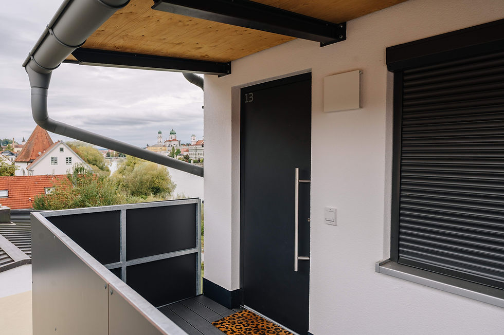 Neubau Studentenappartement Passau Kapuzinerstraße – Wohnen direkt am Inn mit Balkon.