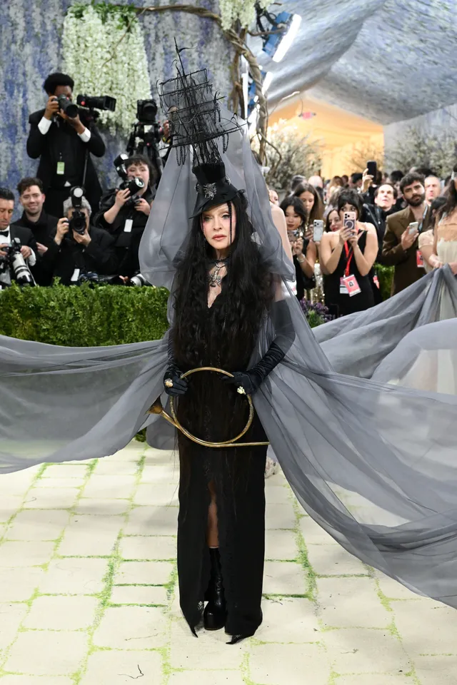 Madonna in Saint Laurent [Photo Courtesy: Getty Images]