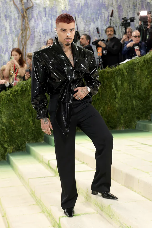 Rauw Alejandro in Saint Laurent and Chopard [Photo Courtesy: Getty Images]