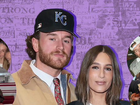 a graphic featuring numerous photos of West Wilson and Amanda Batula