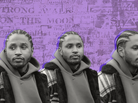 a graphic featuring three photos of Trey Songz