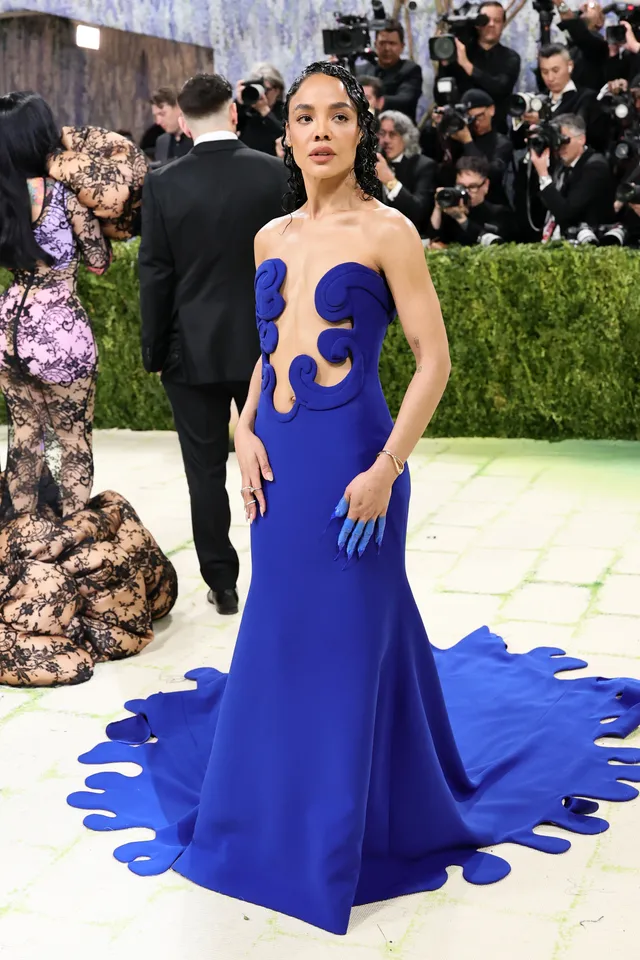 Tessa Thompson in Valentino and Pandora [Photo Courtesy: Getty Images]