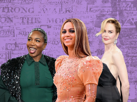 a graphic featuring Venus Williams, Beyoncé, Nicole Kidman