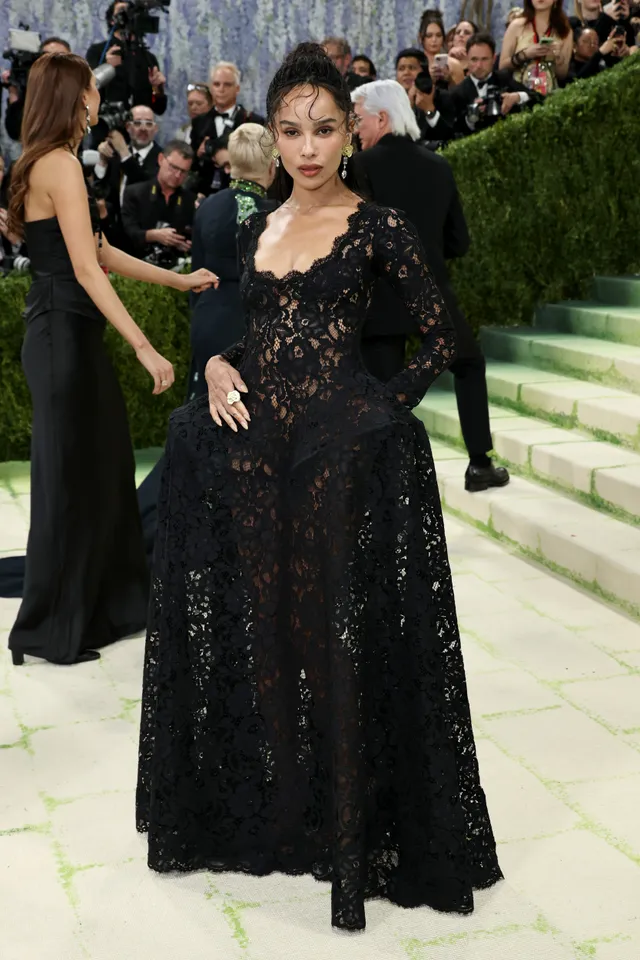 Zoë Kravitz in Yves Saint Laurent and Jessica McCormack [Photo Courtesy: Getty Images]