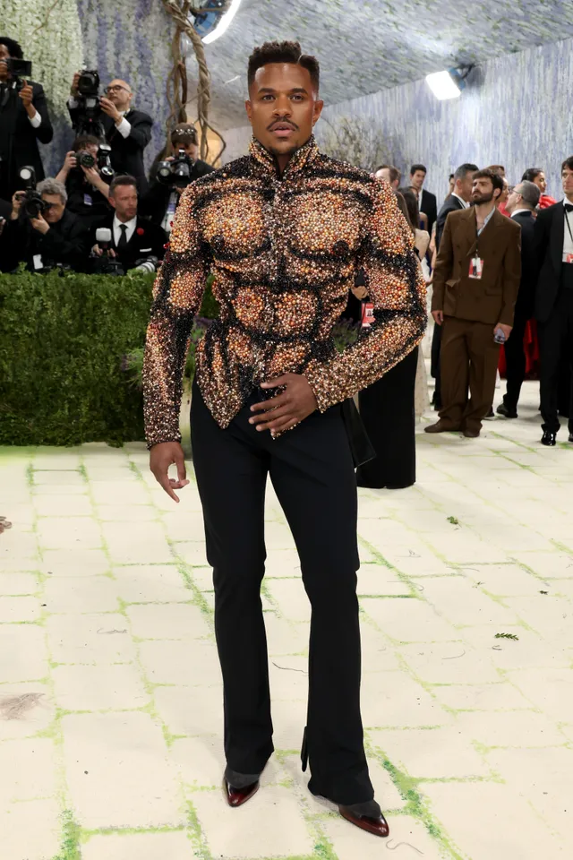 Jeremy Pope in Vivienne Westwood [Photo Courtesy: Getty Images]