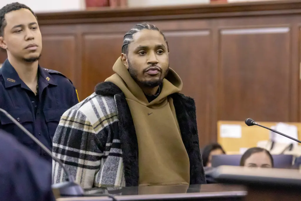 Trey Songz at his arraignment on December 14, 2025 [Courtesy: William Miller]