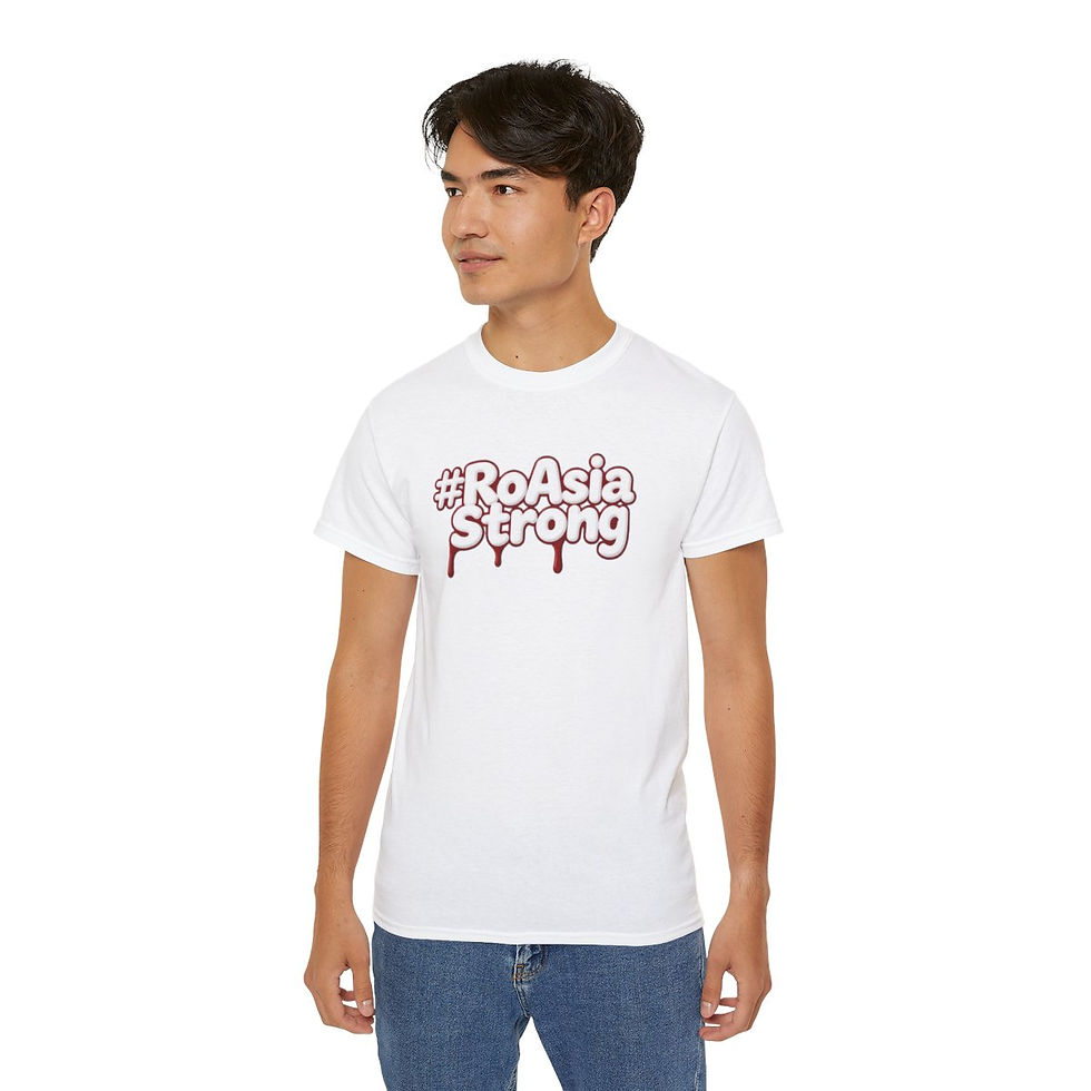 Thumbnail: RoAsia Strong Unisex Ultra Cotton Tee (white, black, red) 