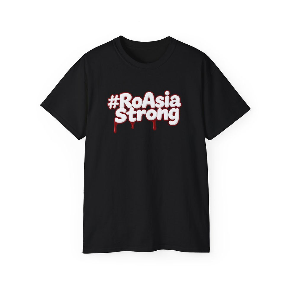 Thumbnail: RoAsia Strong Unisex Ultra Cotton Tee (white, black, red) 