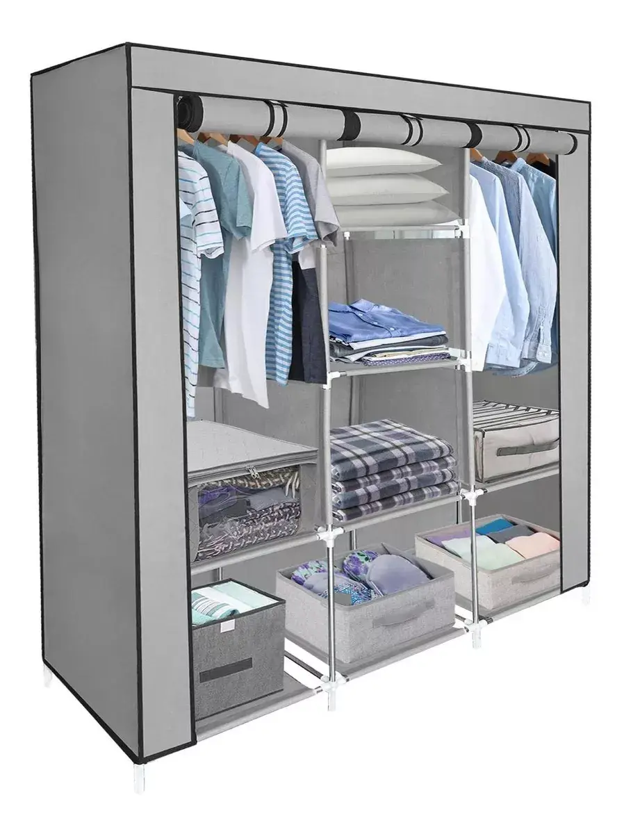 Miniatura: Closet Ropero Armable Portátil 3 Puertas
