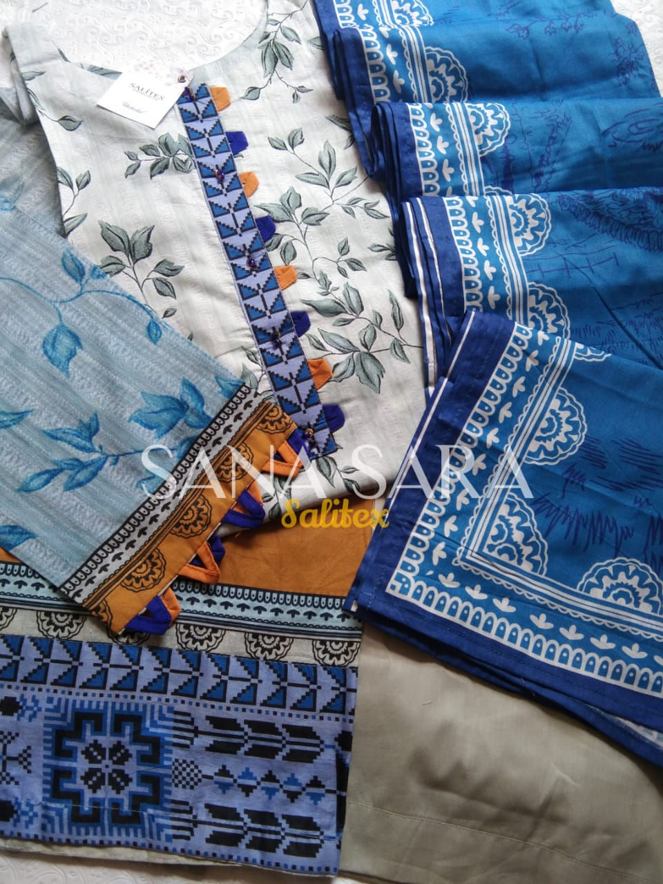 Thumbnail: SANA & SARA DIGITAL PRINTED LAWN COLLECTION VOL-2