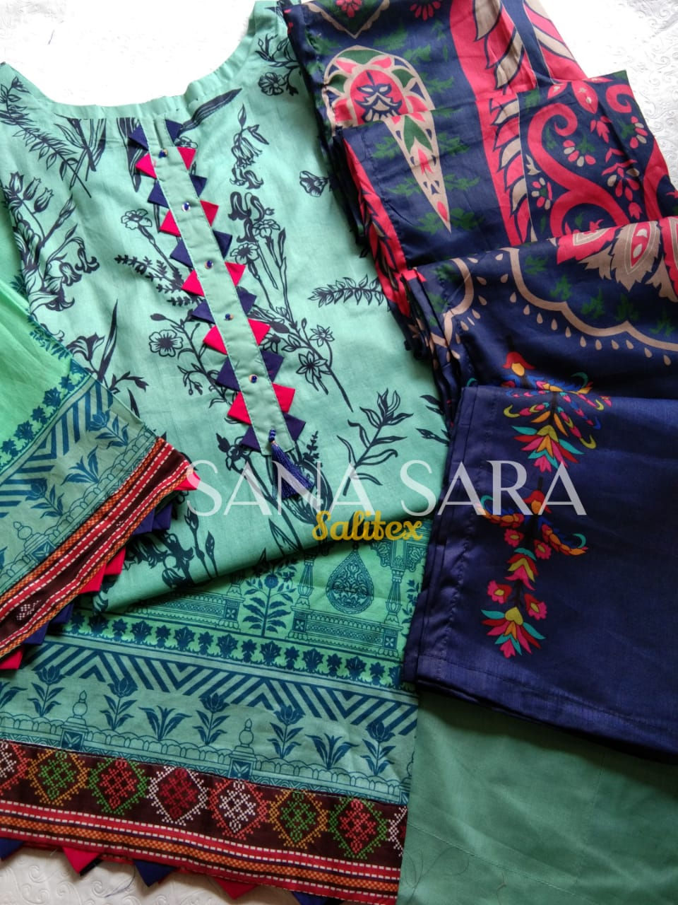 Thumbnail: SANA & SARA DIGITAL PRINTED LAWN COLLECTION VOL-2