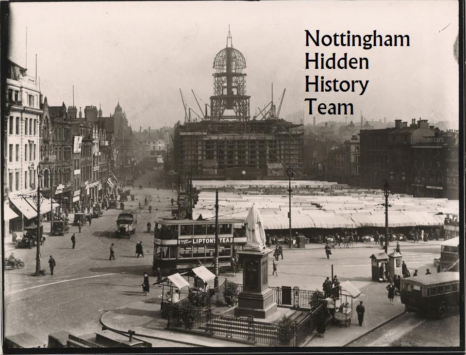 Photo taken 1927 a year before the Nottingham Council House was officially finished. Copyright Paul Nix Collection.