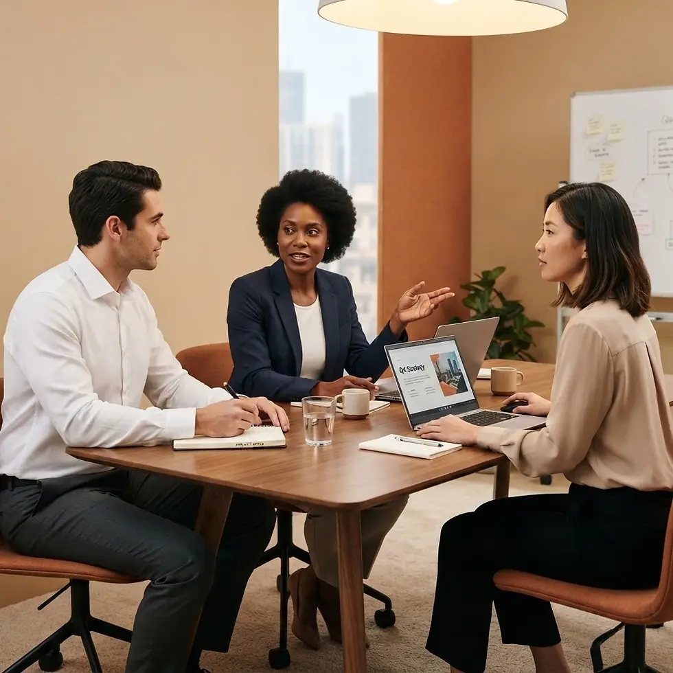 Meeting with a client