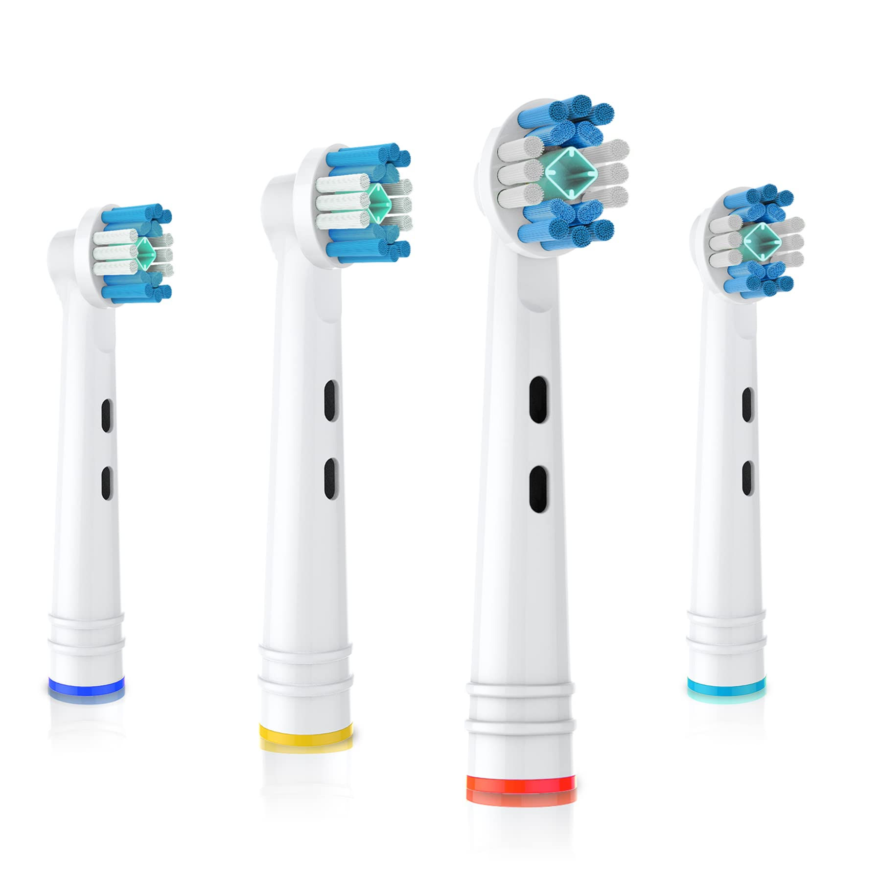BUKURII Replacement Toothbrush Heads Fit for Oral B Electric Toothbrushes 4pcs P