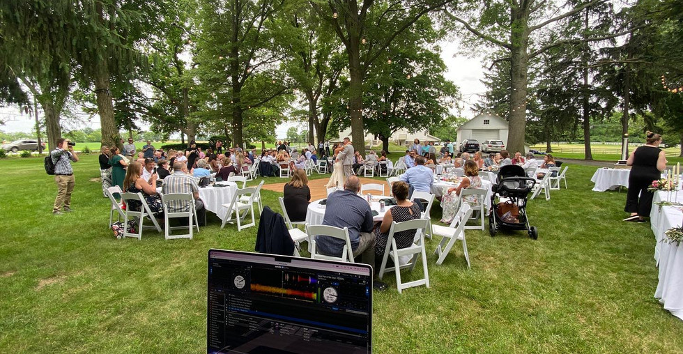 Outdoor Wedding with Touch The Sky DJ Setup