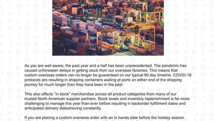 End of Year Shipping Delays