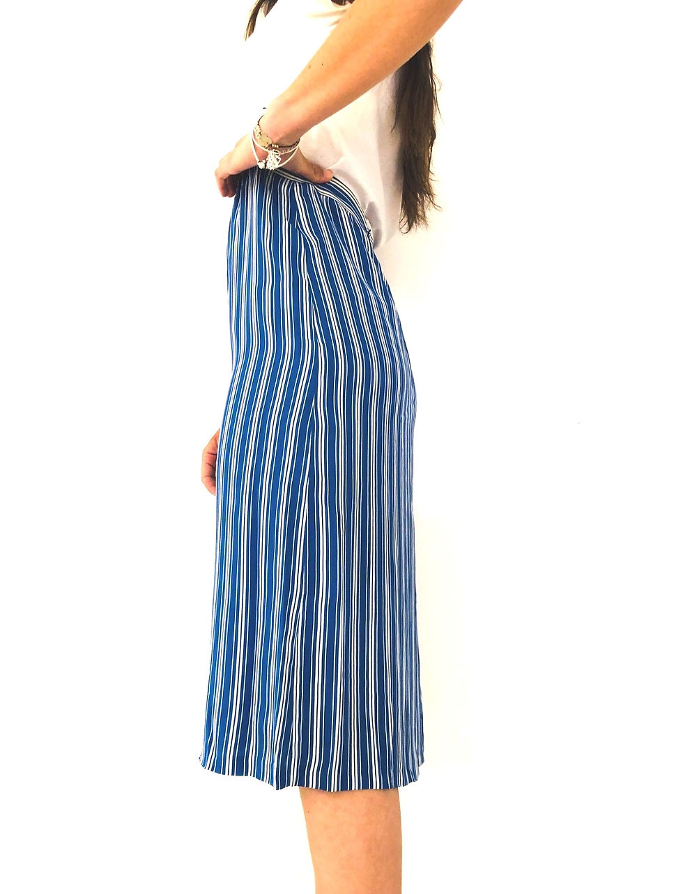 gonna-vita-alta-righe-viscosa-vintage