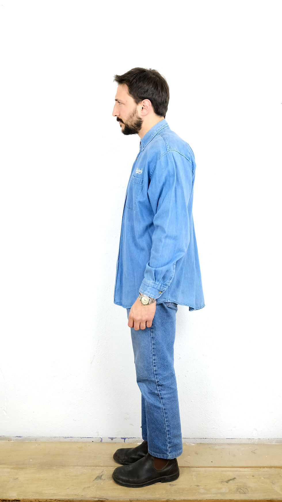 Miniatura: camicia-jeans-carlsberg-vintage