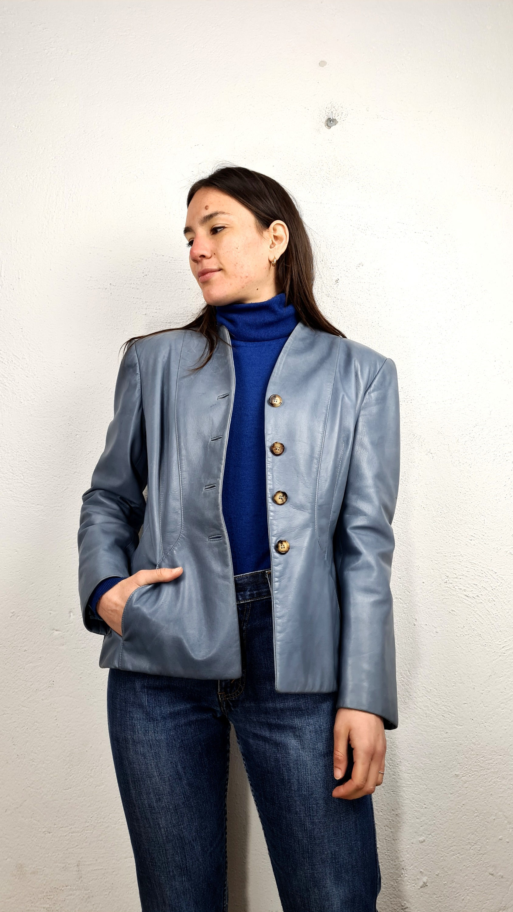 giacca-trussardi-pelle-vintage