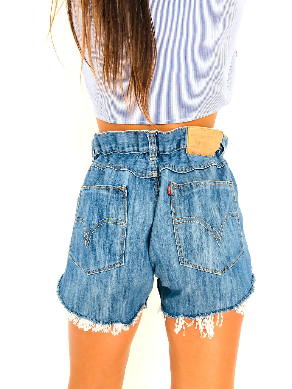 Miniatura: shorts-denim-jeans-caramella-levis-vintage