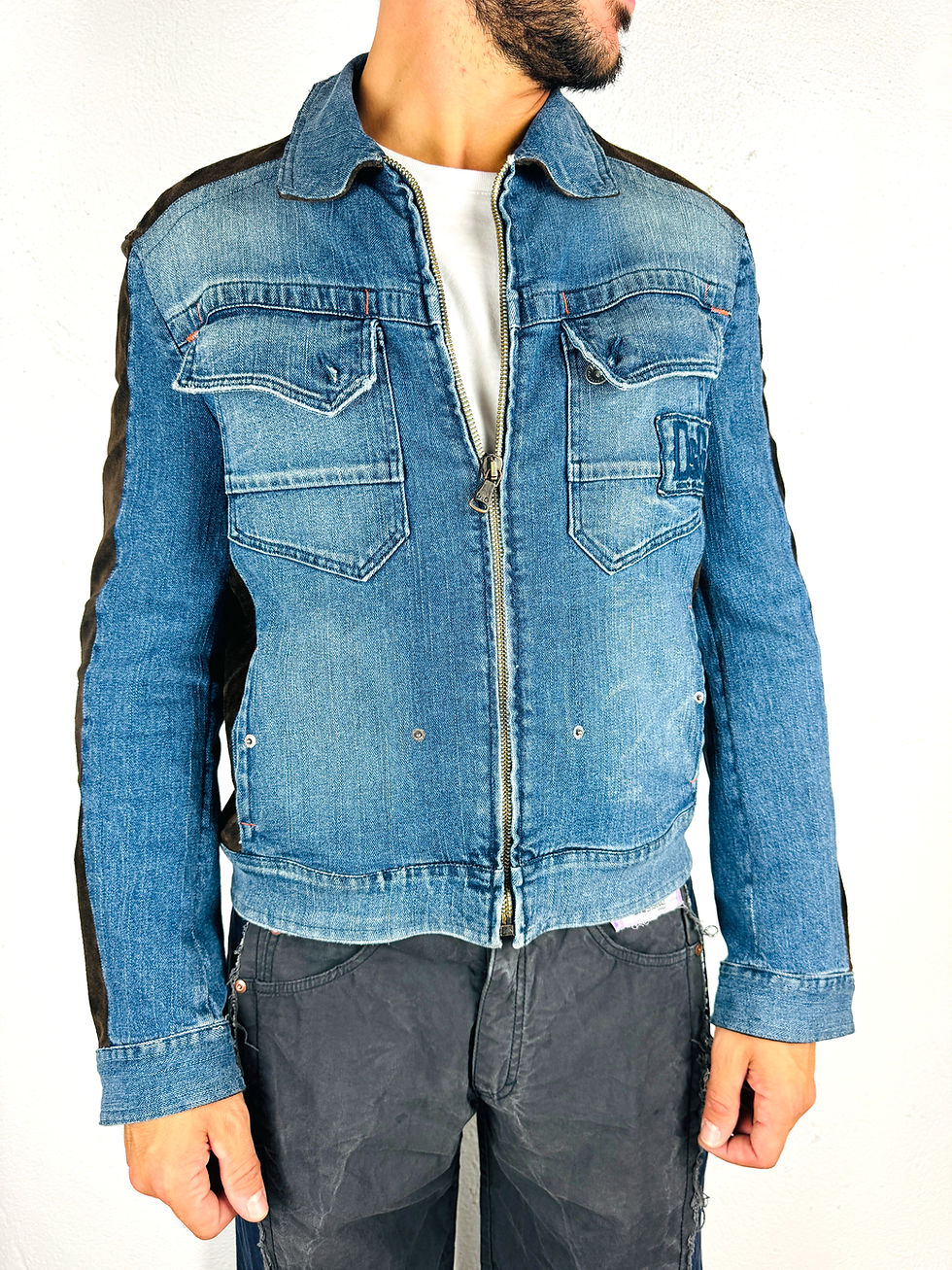 Miniatura: giacca-jeans-pelle-dolce-gabbana